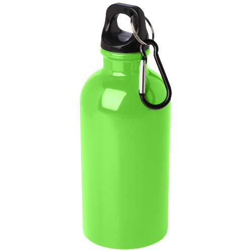 Gourde publicitaire 400ml simple paroi inox recyclé RCS Oregon Vert pomme